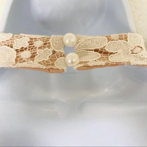 NWT VICI To Be‎ Loved dress Tiered Lace Halter size L - Picture 9 of 12